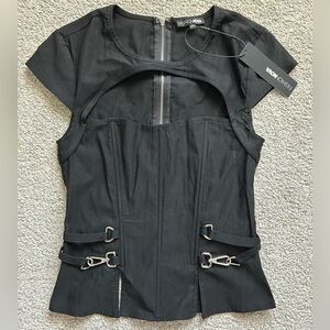 Fashion Nova Black corset top